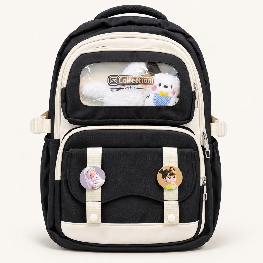 MX Collection Premium School Bag - Black